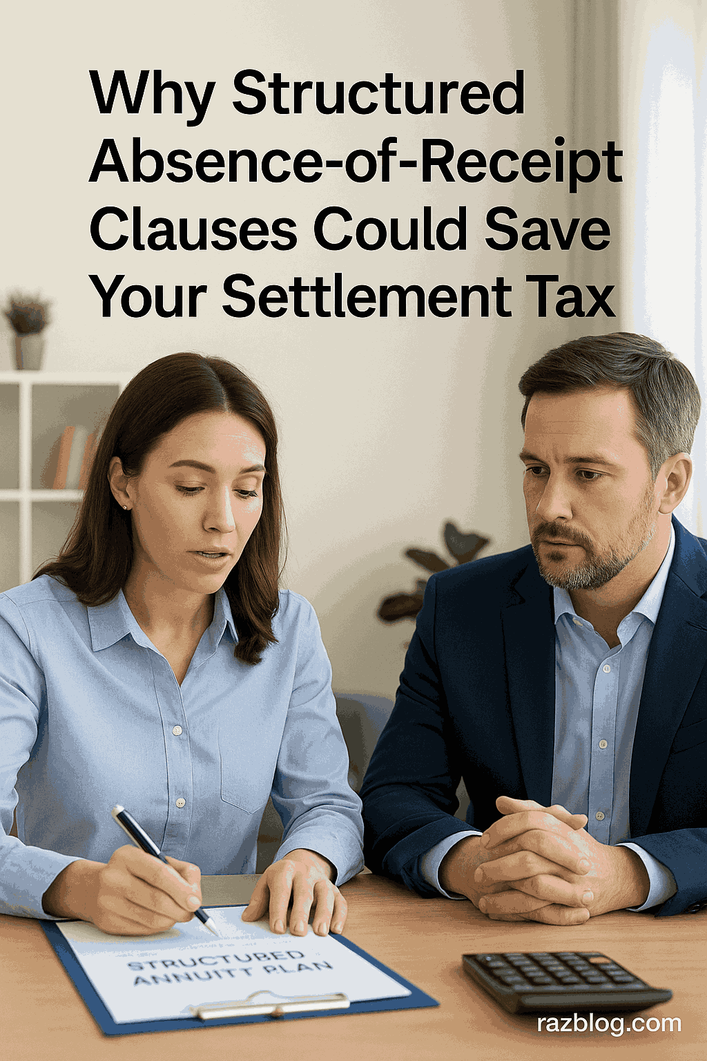 Why Structured Absence-of-Receipt Clauses Could Save Your Settlement Tax Why Structured Absence-of-Receipt Clauses Could Save Your Settlement Tax